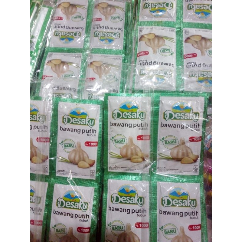 

12 saset bawang putih bubuk Desaku (1 renteng)