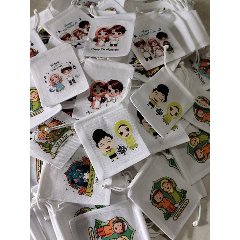 

Amplop lebaran bentuk pouch premium[ THR lebaran pouch lebaran] [isi 1pcs]Tas serut THR Lebaran