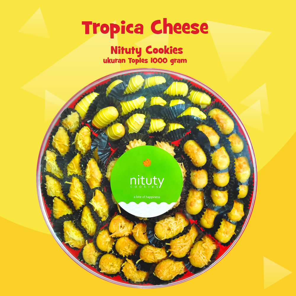 

Kue Kering Tropica Cheese GUrih Keju Campur Varian by Nituty Cookies