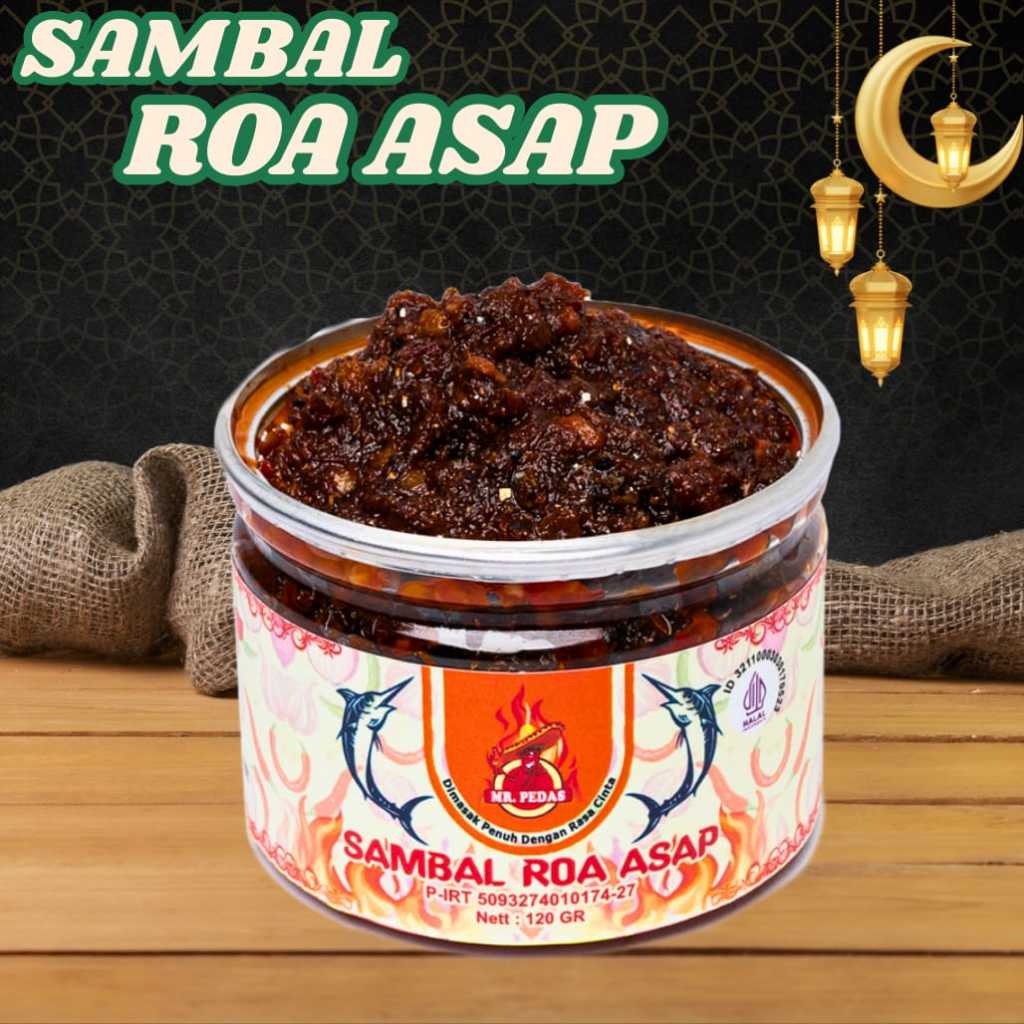 

SAMBAL MR.PEDAS - SAMBEL IKAN ROA ASAP 120 GRAM