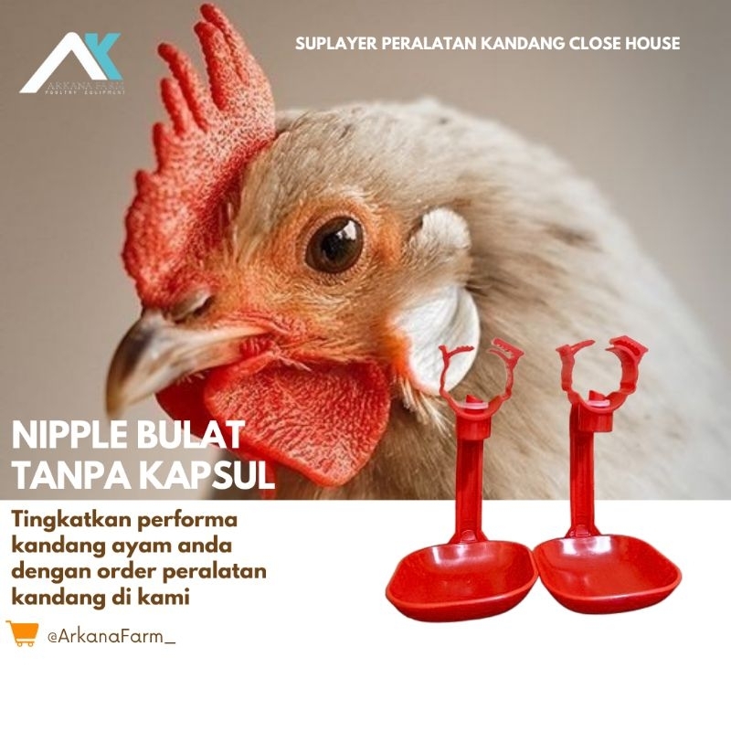 Nipple tempat minum ayam broiler (TANPA KAPSUL)
