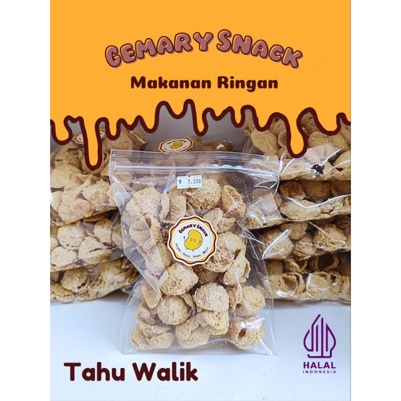 

GEMARY SNACK Cemilan Enak 100% KERIPIK TAHU WALIK , Renyah, Lezat, Enak Banget, Makanan Ringan Murah Meriah