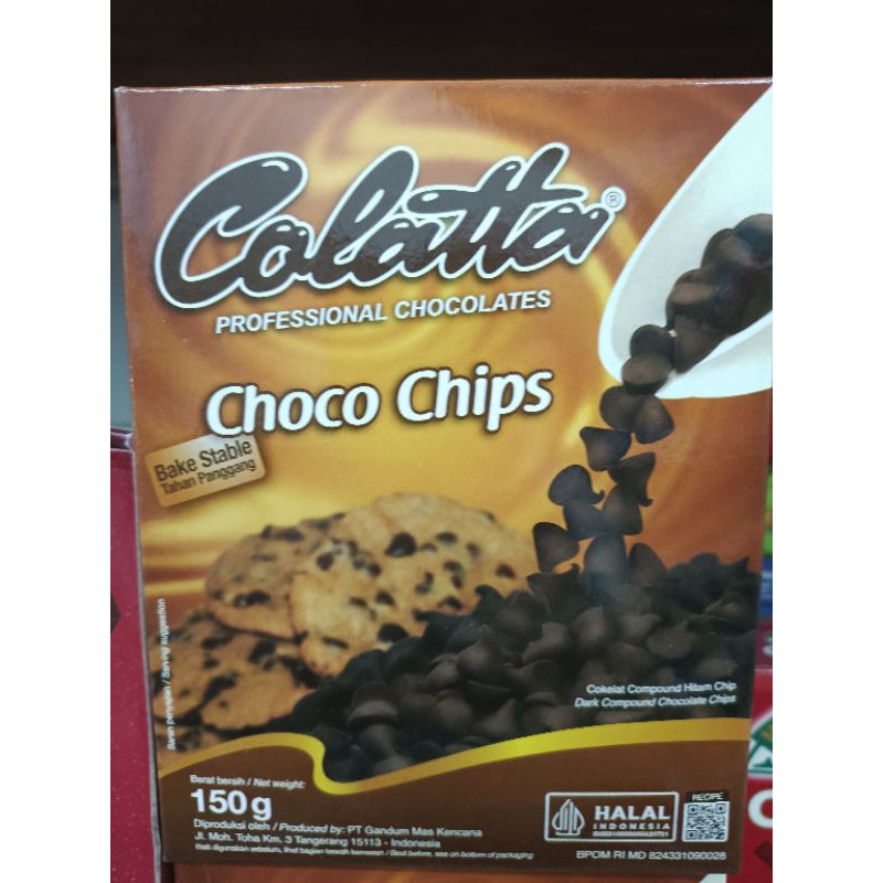 

CHOCO CHIPS COLATTA 150GRAM *TAHAN PANGGANG*