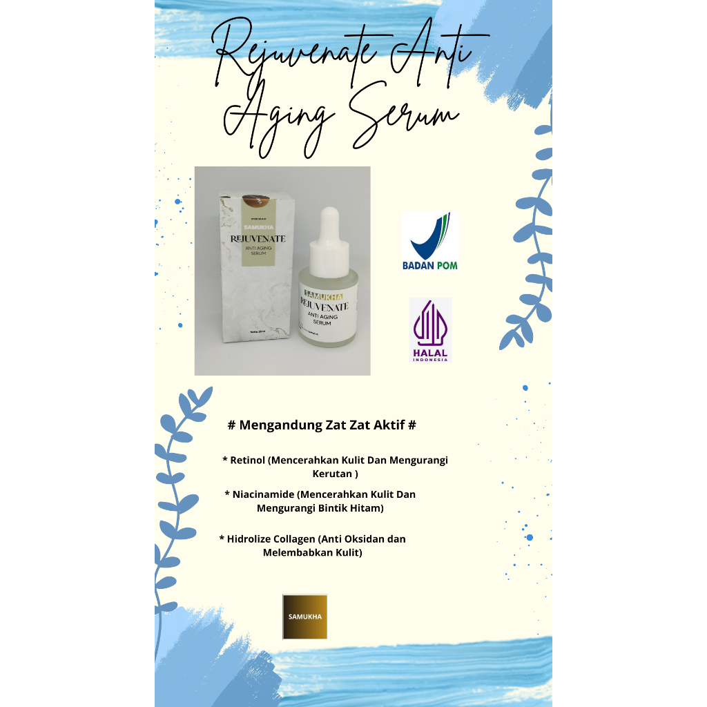 Retinol serum /Retinol dan Niacinamide (Serum Anti penuaan )