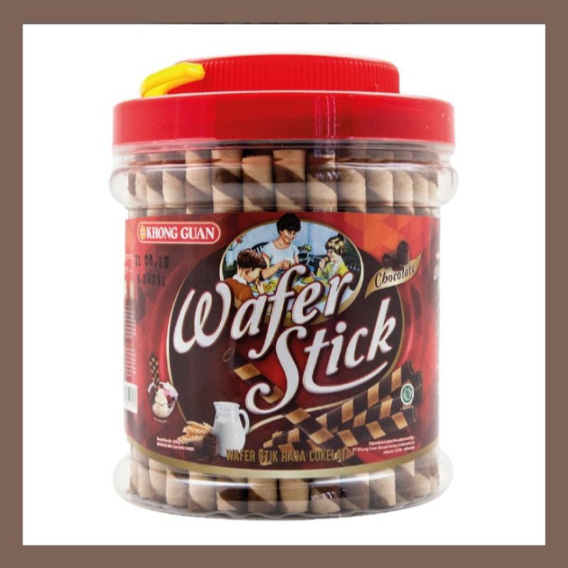 

KHONG GUAN Wafer Stick Krim cokelat bucket 500gr