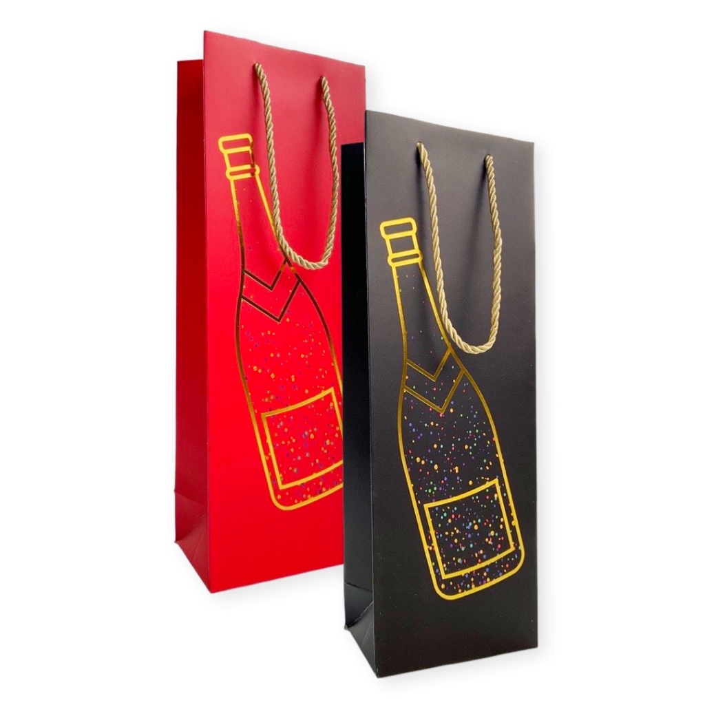 

W! Accessories Kantong Kertas / Paper Bag Botol Wine 36x12.5x8.5cm 71301300