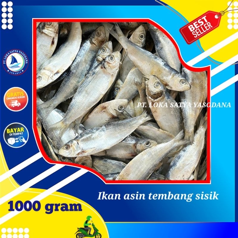

ikan asin tembang sisik kaca 1000gram / 1 kg