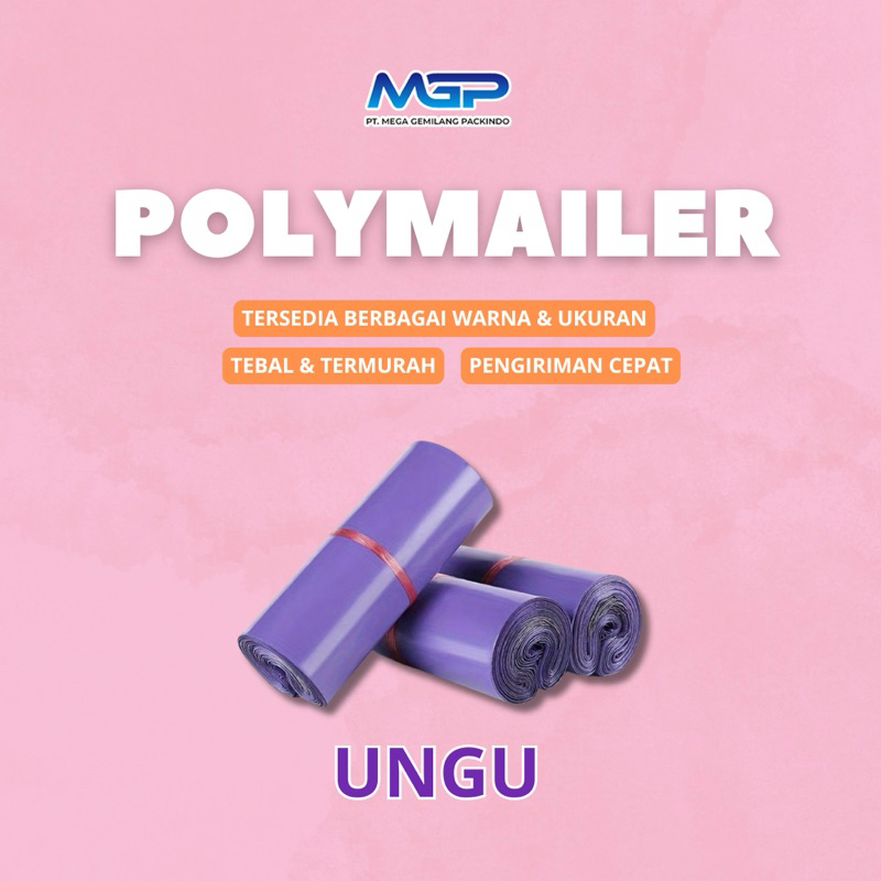 

Packaging Polymailer Ungu Semi Glossy,Isi 100 PCS, Tebal & Termurah
