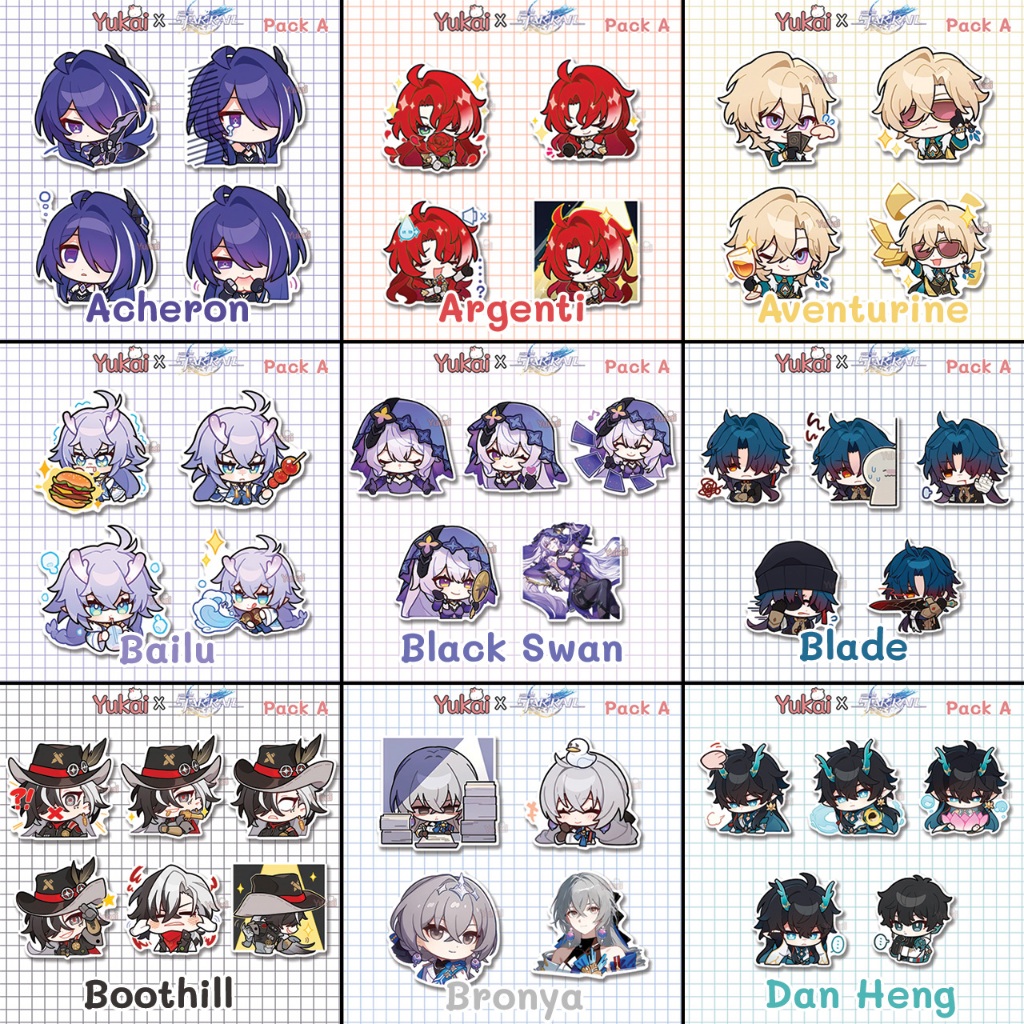 

Stiker Honkai Star Rail (HSR) Premium - Sticker Pack Collection Anime Waterproof