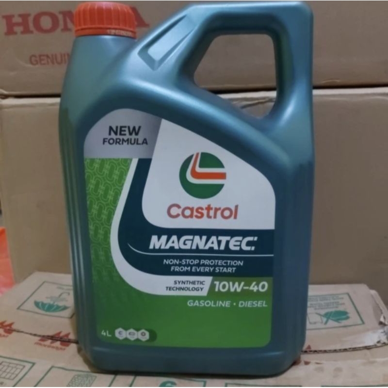 OLI MESIN MOBIL CASTROL MAGNATEC BENSIN SOLAR SAE 10w-40 100%ASLI