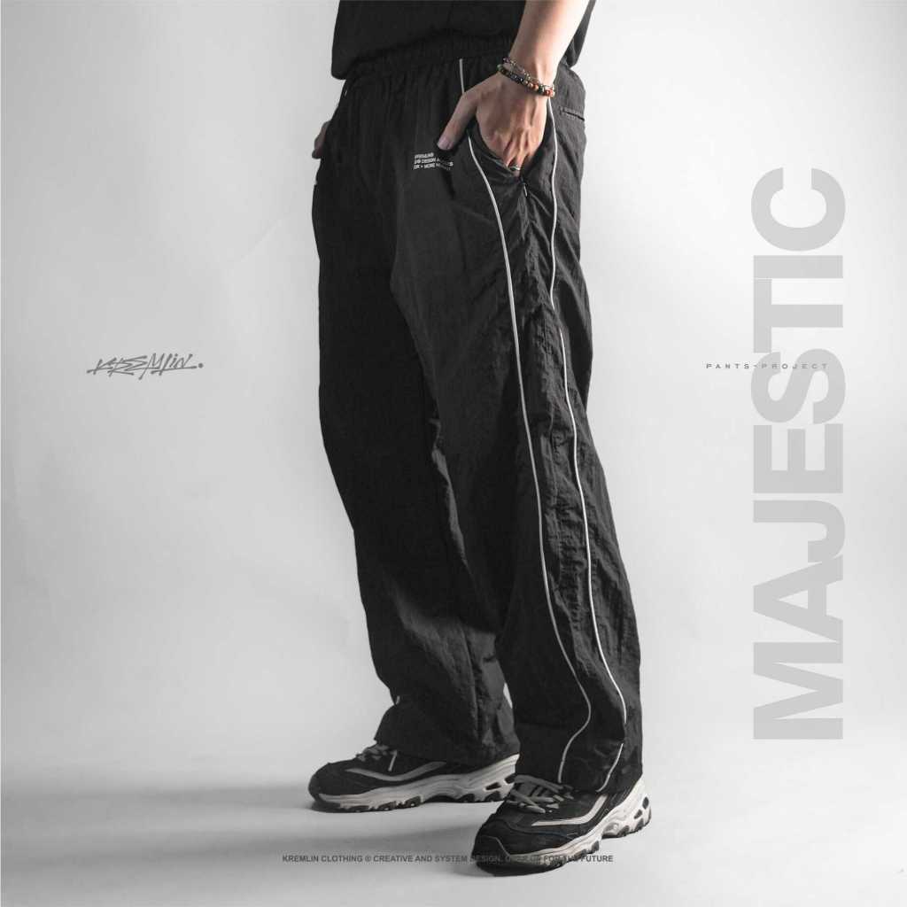 KREMLIN Long Pants Celana Nylon Cringkle Trackpants - MAJESTIC