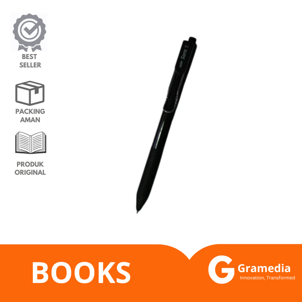

Gramedia Lampung - ESTUDEE SORA GELPEN 0.5 INK BLACK - BLACK EGP-242