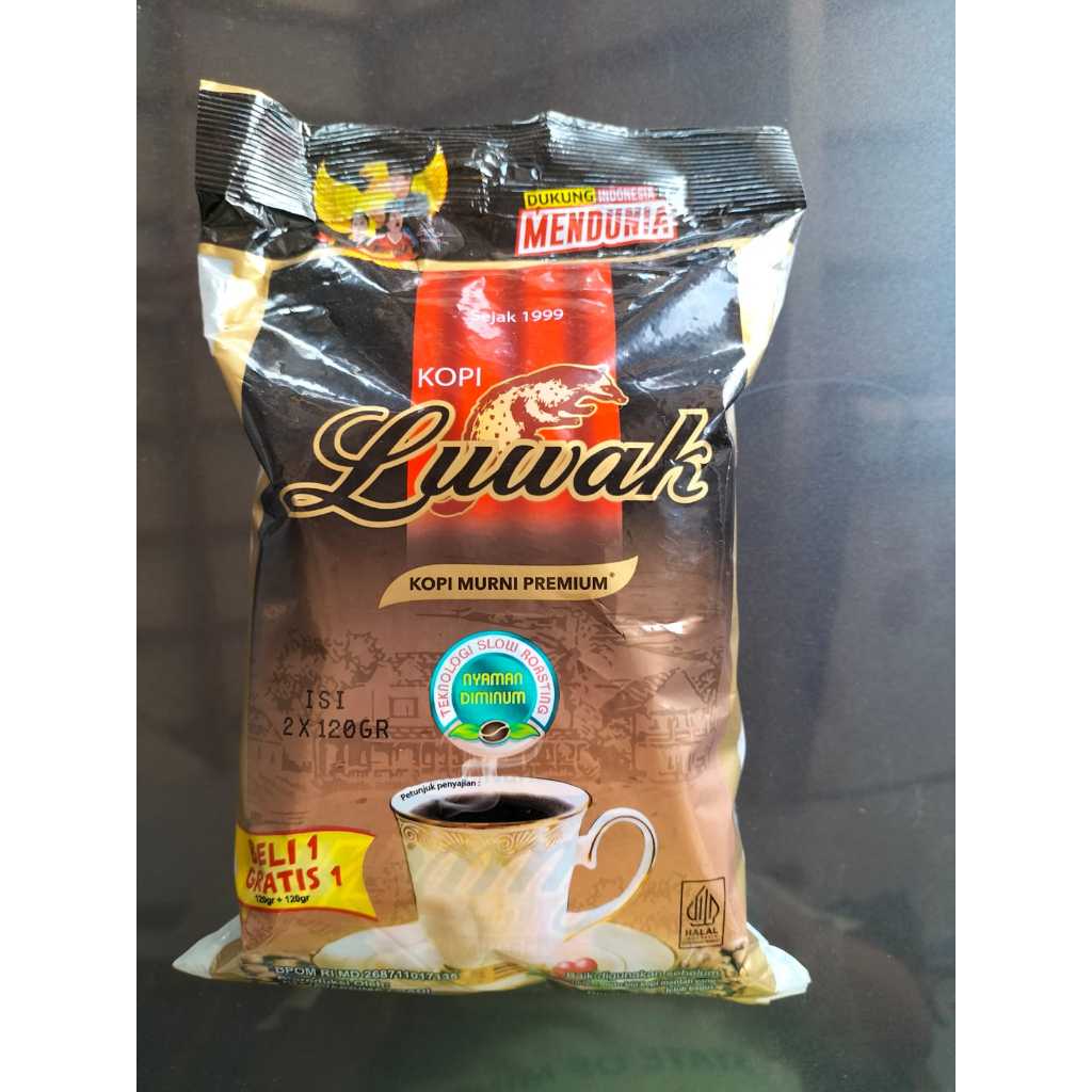 

Luwak Kopi Premium Tanpa Gula 2 Bungkus Isi 120 Gram
