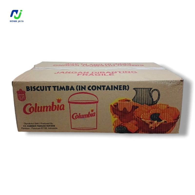 

( RAMADHAN SALE ) Columbia Wafer Kaleng Timba 350g - 1 Dus Isi 6 Kaleng / BISA MIX