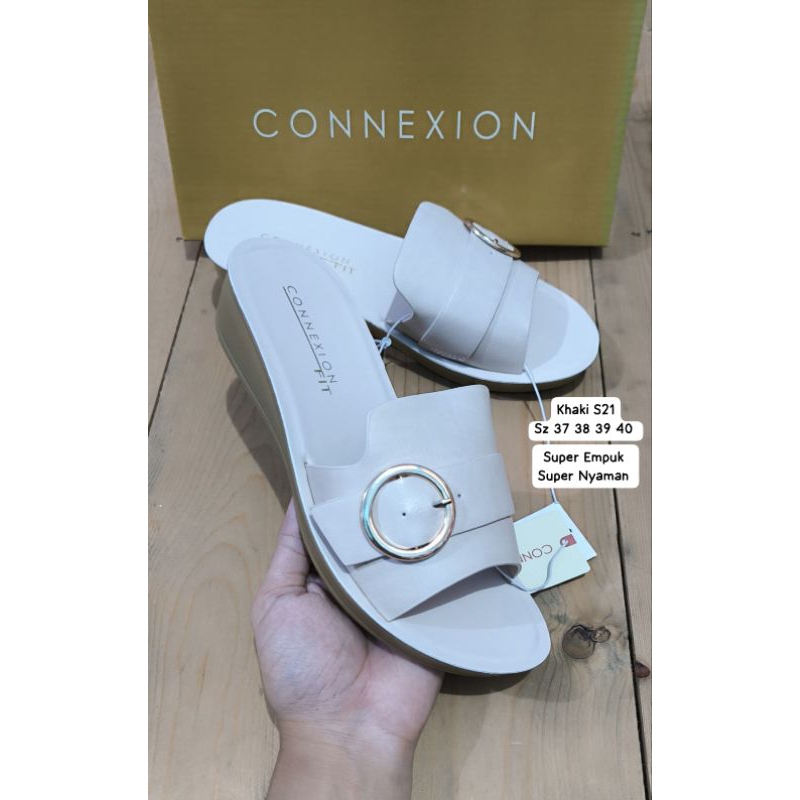 Sandal Wedges Wanita Original Brand Connexion