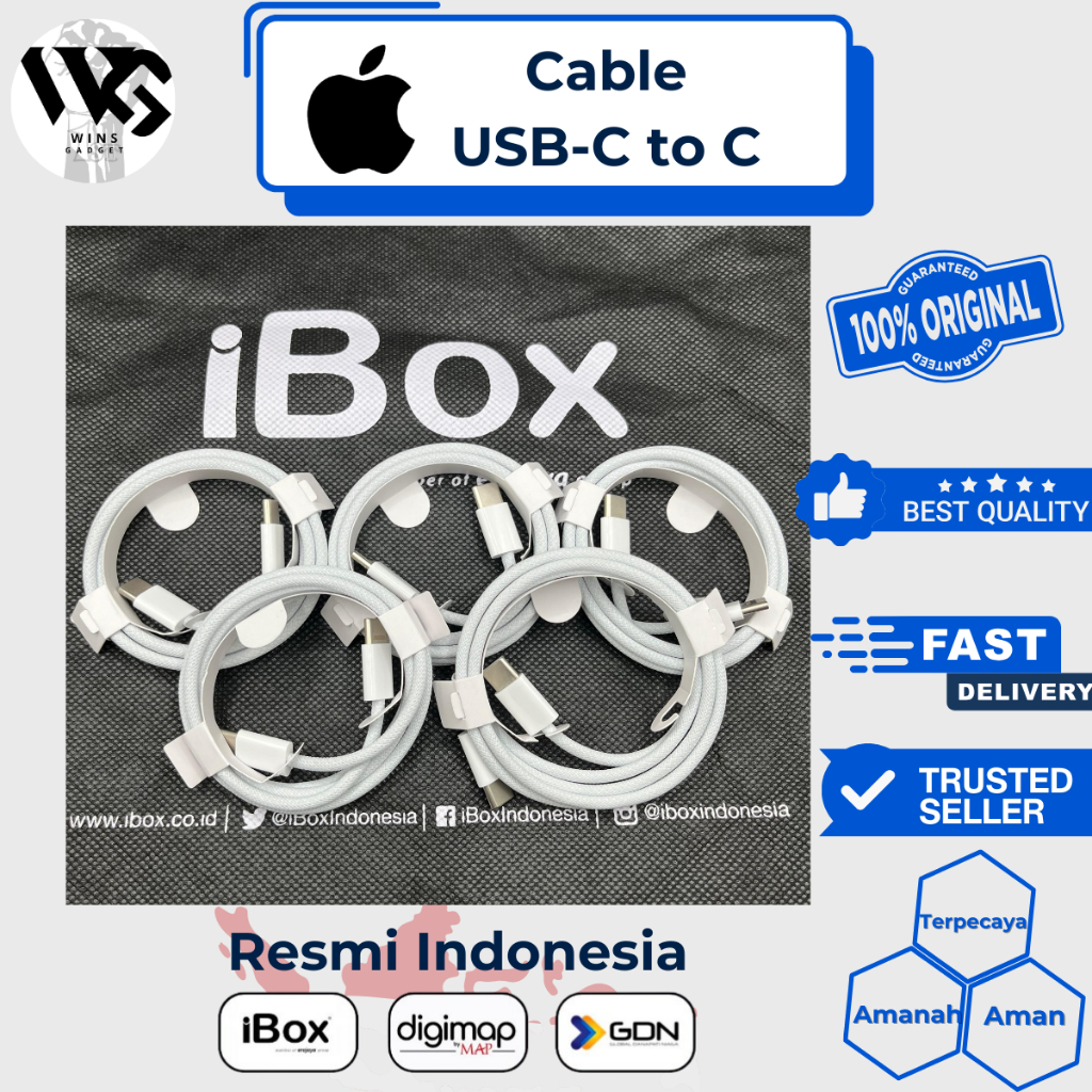 Kabel Data iPhone type C to C IBOX Original