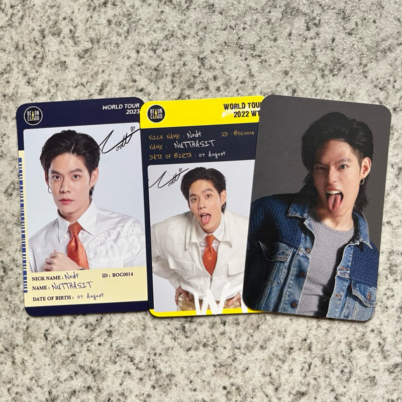 [Get All] Official Photocard Set Nodt Nutthasid BeOnCloud Premier Set SendOff Benefit KinnPorsche Wo