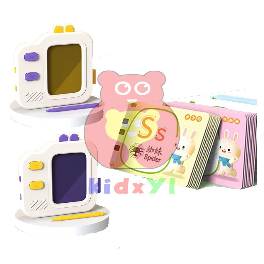 Mainan Anak Edukasi Belajar Montessori Flashcard Kartu Flash Berbicara Inggris Chinese Interaksi Suara Cerdas