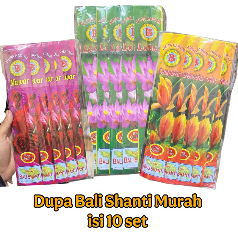 Dupa Bali shanti grosir isi 10 Paket - Dupa Meditasi Bali - Dupa Sembahyang bali - Dupa Aroma cempak