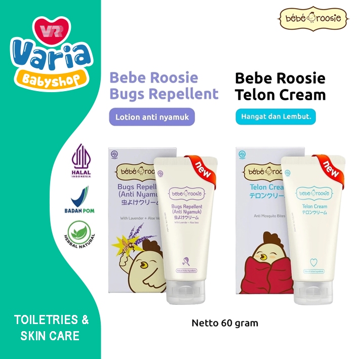 Bebe Roosie Telon Cream / Bugs Repellent / Telon Lavender Spray / Minyak Telon | BEBE ROOSIE