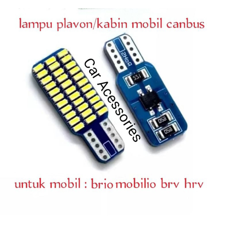 lampu plafon/cabin mobil Mobilio Brio BRV HRV  LED feston 33led cahaya putih canbus