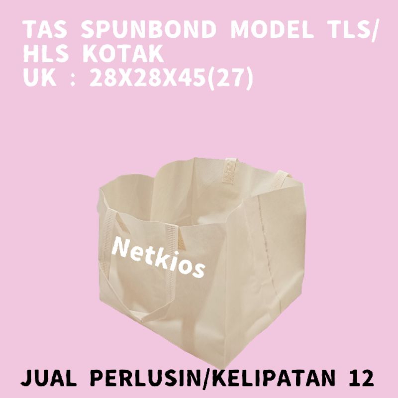 

TAS SPUNBOND TAS KAIN TOTE BAG GOODIE BAG TAS HAMPERS TAS BELANJA UK : 28X28X45 CM