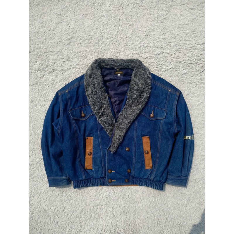 Vintage jacket cesoro mio - denim jacket - denim vintage - classic jacket - jaket 80s - riding jacke