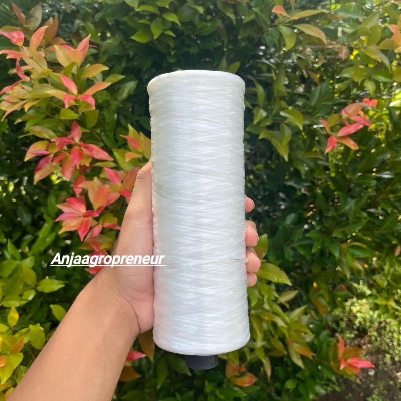 Tali Salaran Gawar 1 Rol 8 Ons Putih Tali Lanjaran/Tali Gawer pengikat Tanaman
