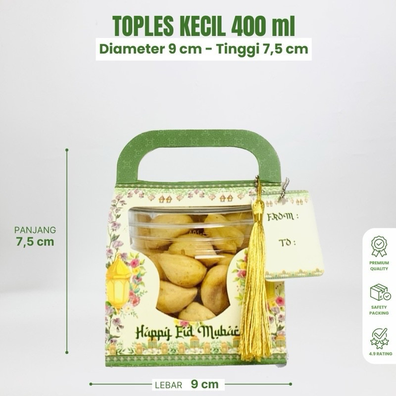 

Box lebaran | Box Hampers lebaran | Kotak Hampers Box Toples 400 ml