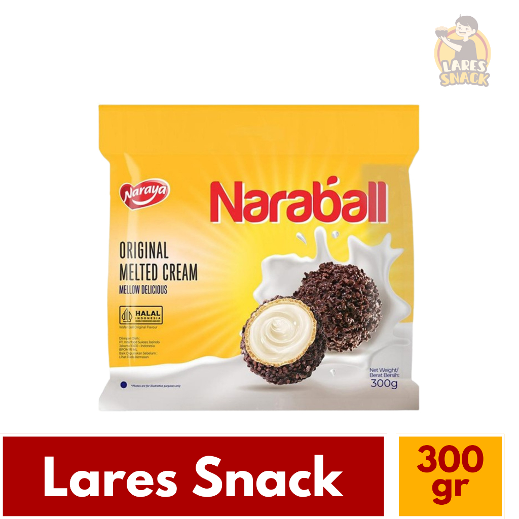 

Naraya Naraball Wafer Ball Vanila 300gr 25pcs