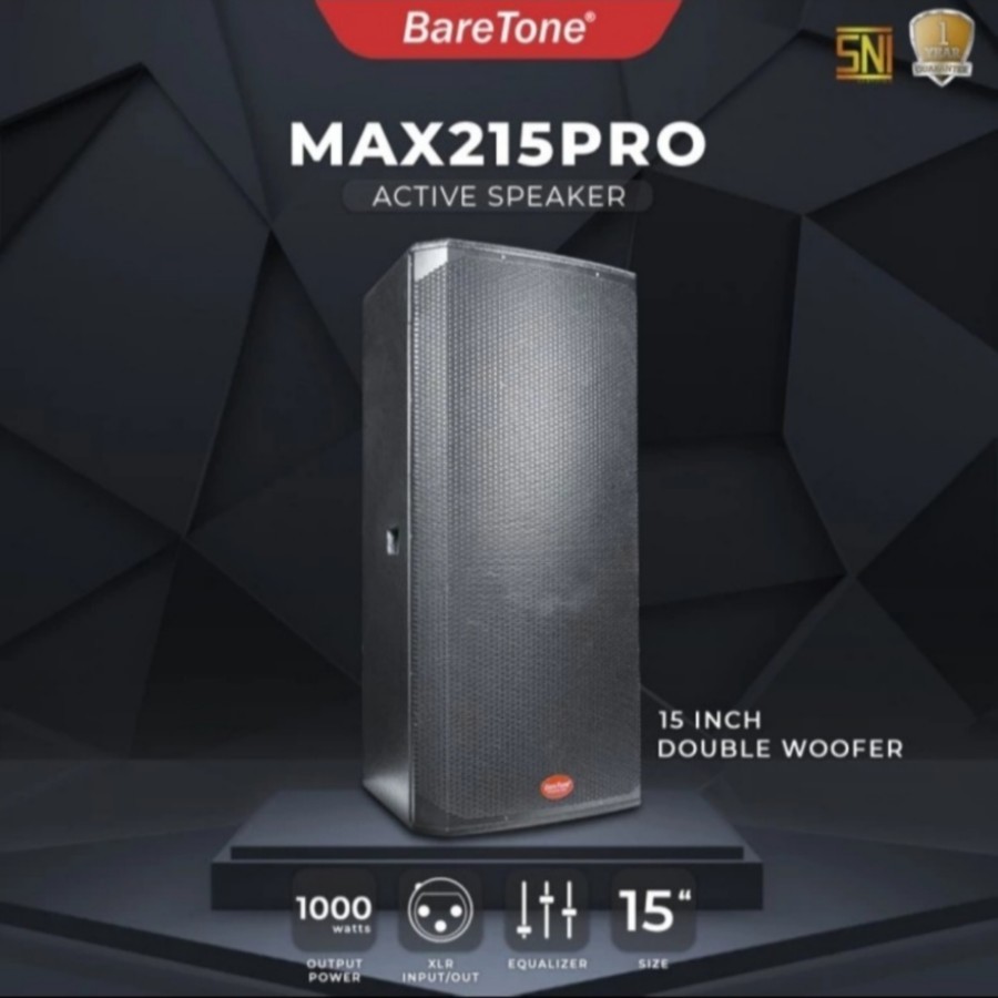 Speaker aktif 15 inch Baretone MAX 215 PRO / MAX215 PRO / MAX 215PRO – ORIGINAL professional sound