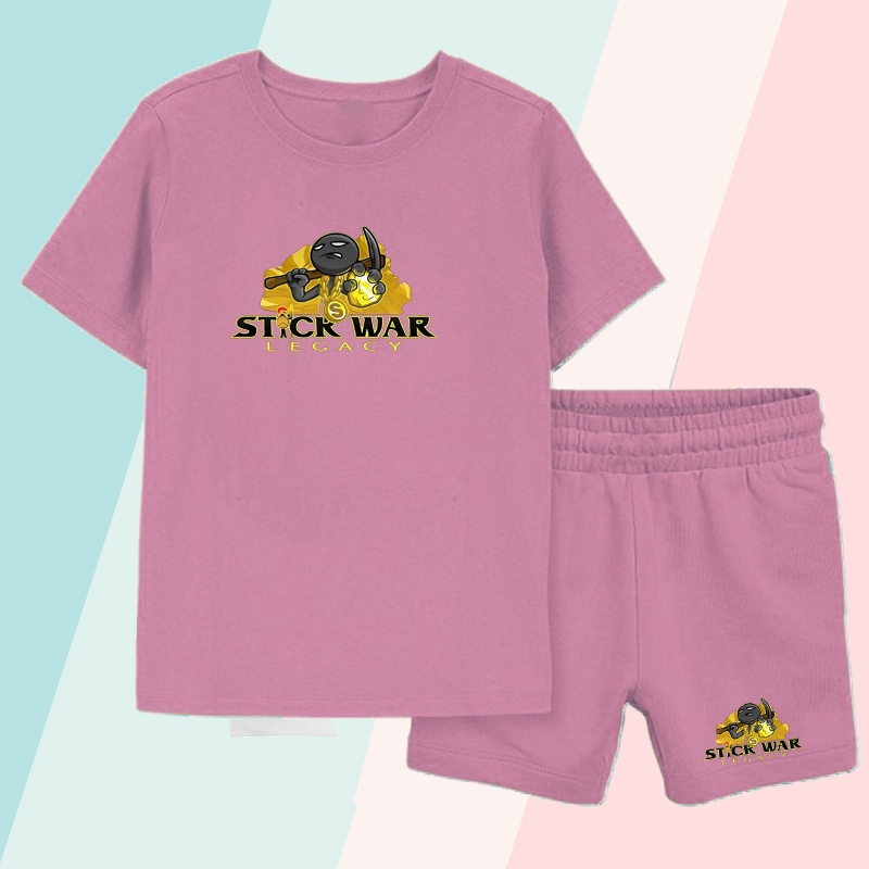 Baju Kaos Anak Stick War / Kaos Anak Laki Laki & Perempuan Custom Nama Stick War