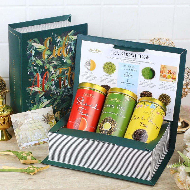 

Eid Hampers Lebaran Eid Fitri | Hampers Bandung | Parsel Lebaran | Healthy Hampers by Arafatea Teh Hijau, Teh Hitam, Earl Grey