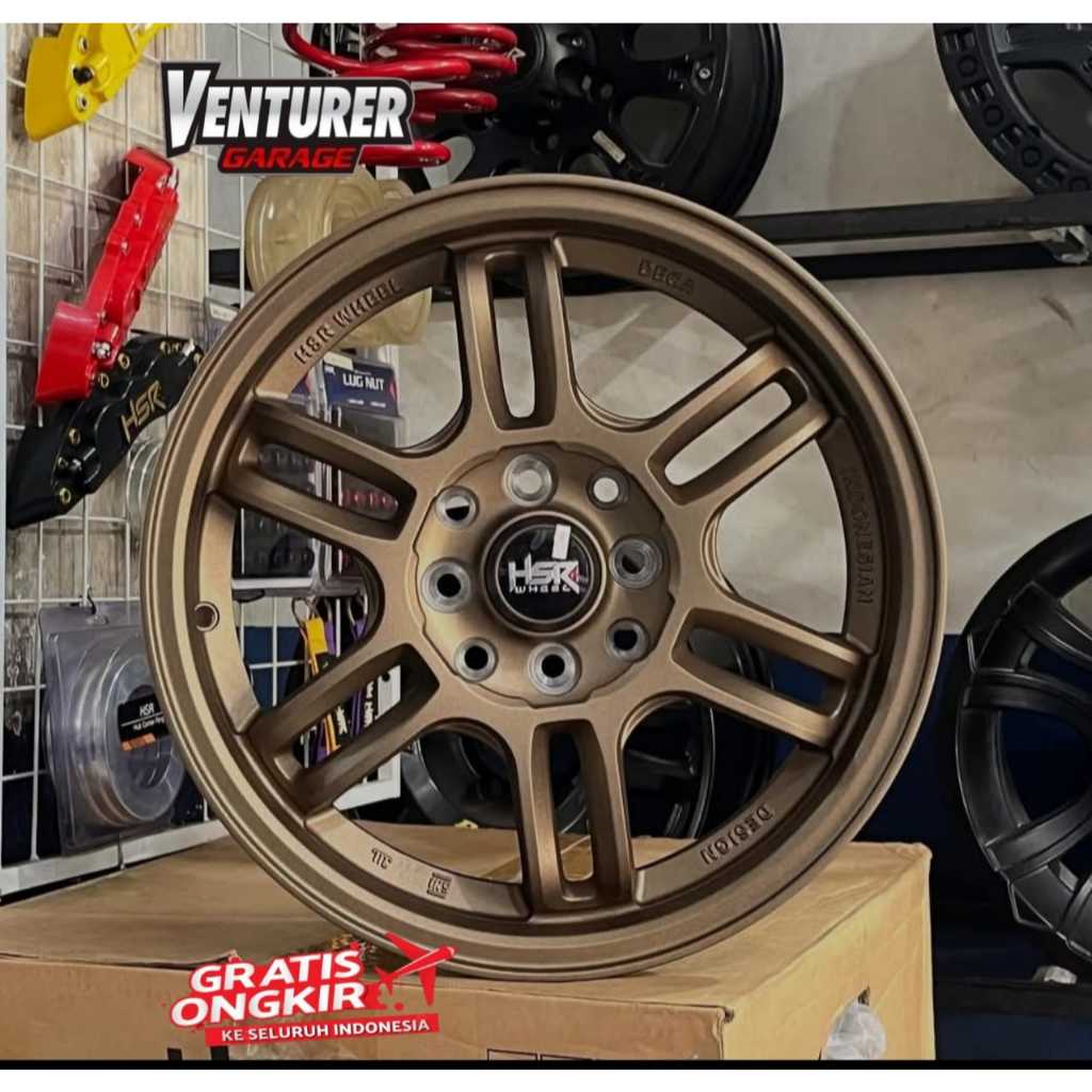 VELG MOBIL JAZZ YARIS NISSAN MARCH BRIO R15 HSR AERI RING 15 MODEL RPF1 WARNA BRONZ