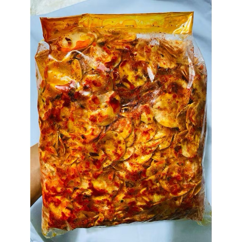 

Kerupuk cikruh koin pedas daun jeruk chili oil 500gr camilan gurih basreng