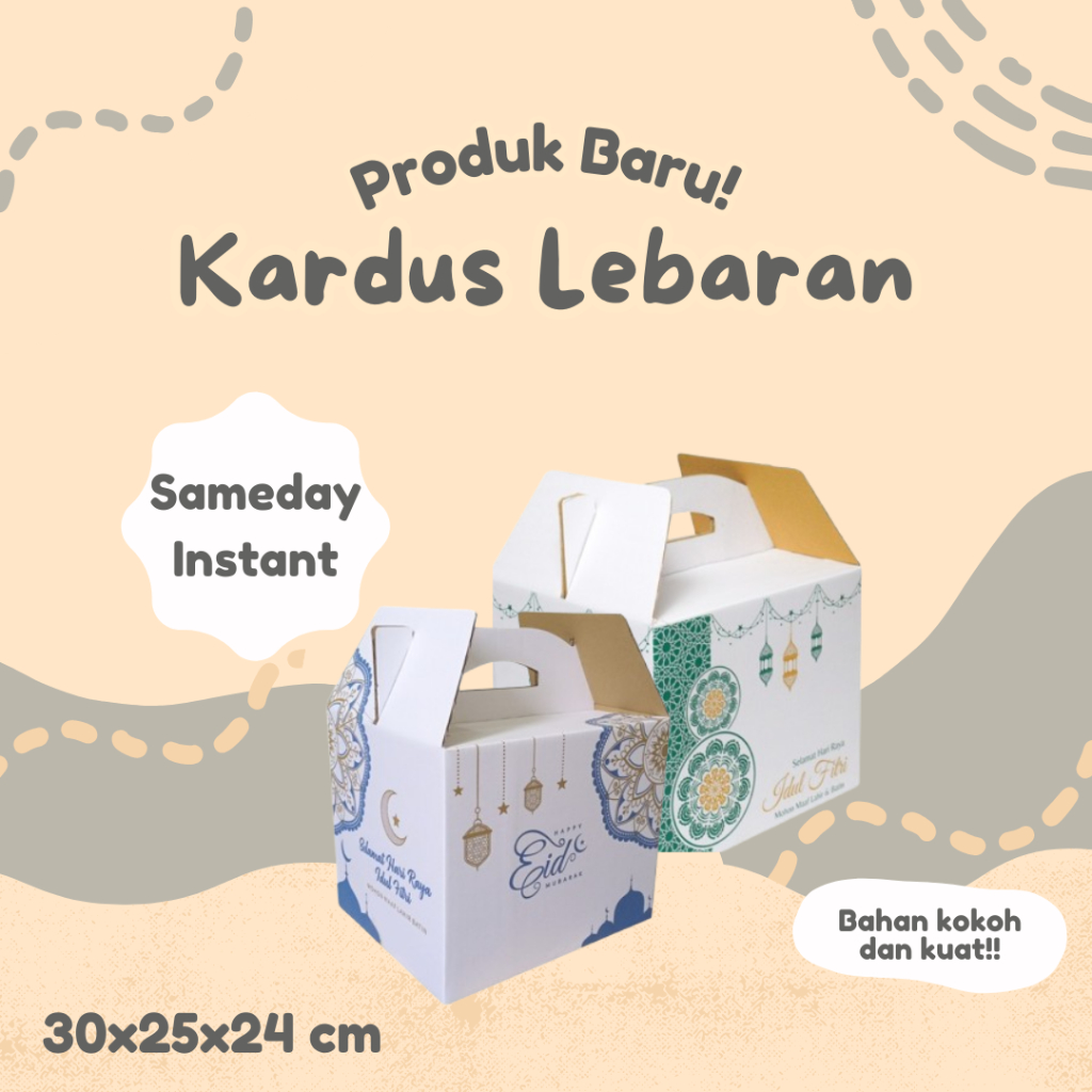 

Kardus Jinjing Parcel Sembako Lebaran Uk 30x25x24cm Box Packaging Hampers Idul Fitri