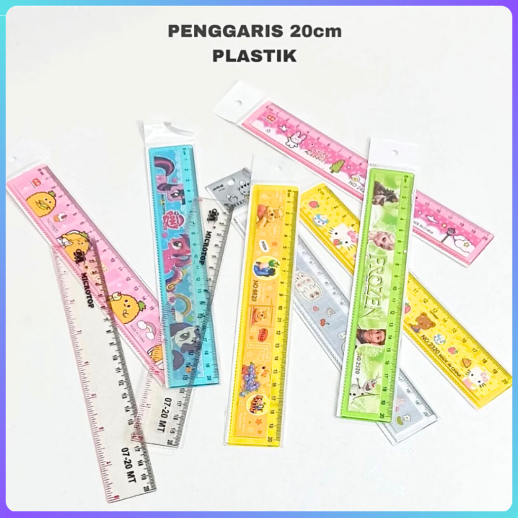 

HD Penggaris 20 cm / Penggaris Plastik / Penggaris Lucu