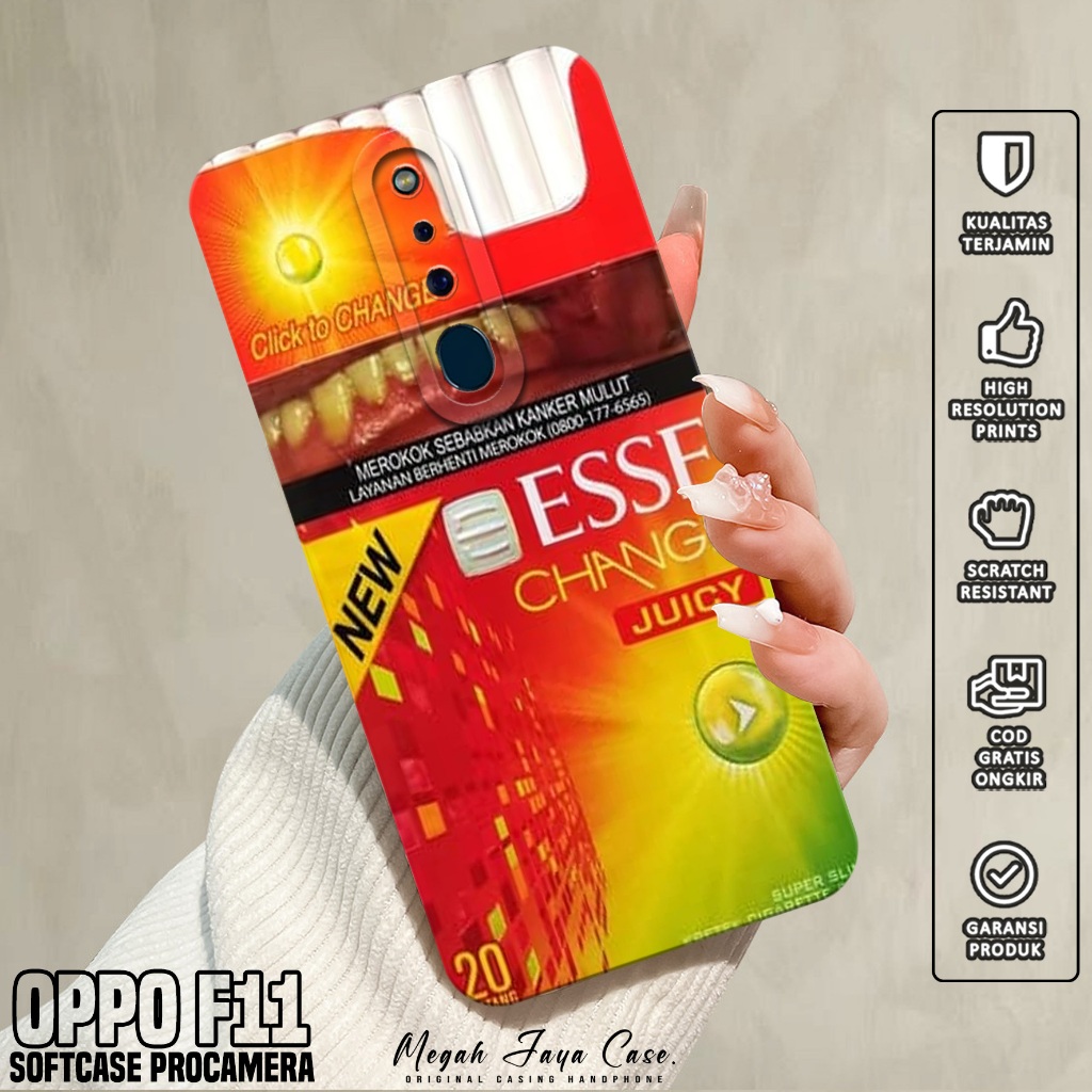 Softcase Hp OPPO F11 - Casing Hp OPPO F11 Motif ESS - Silikon Hp - Case OPPO F11 - Kesing Hp OPPO F1
