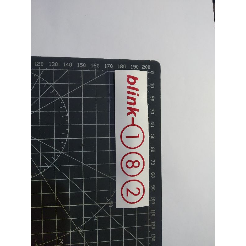 

stiker cutting blink 182 band
