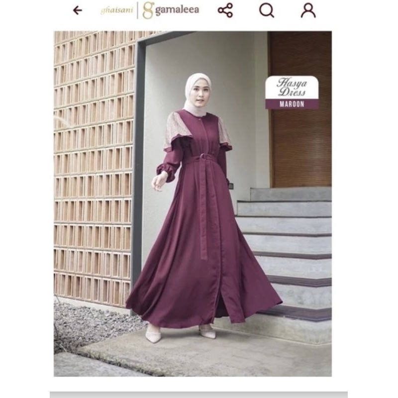 Preloved gamis RR GAMELA SALLY SCARF DAN DASTER