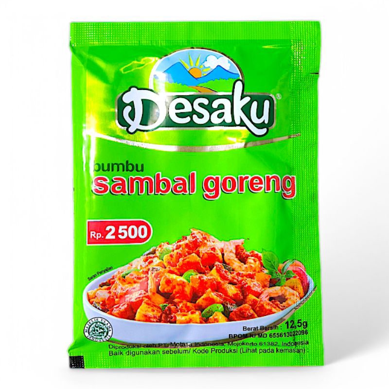 

Ga Perlu Repot Ngulek Numis: Pakai DESAKU BUMBU SAMBAL GORENG 12 Gram Tinggal Tuang Masak Bentar Masakan Enak Siap Saji