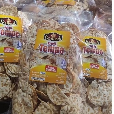 

Kripik tempe Ganesa 200gr renyah, enak, maknyus