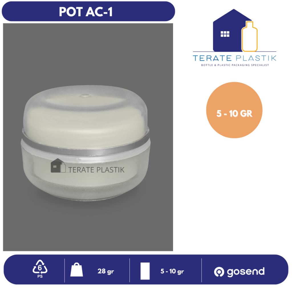 Pot AC-1 | 5-10 gr | Terate Plastik Bandung