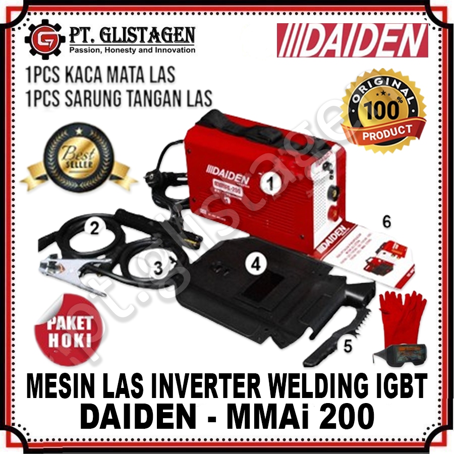 daiden MMAI 200 Mesin Las Inverter