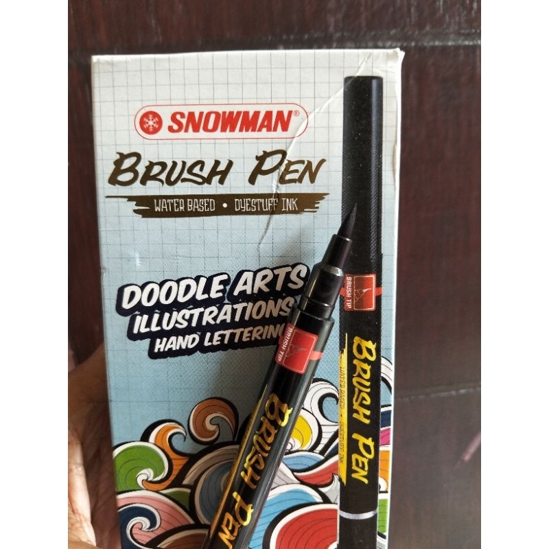 

Snowman Brushpen (Bisa Untuk Crayon Grasp)