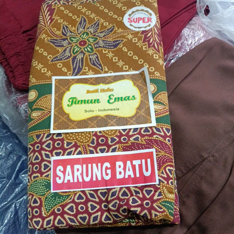(1 PCS) SARUNG BATIK WANITA TIMUN MAS/SARUNG BATU TIMUN MAS