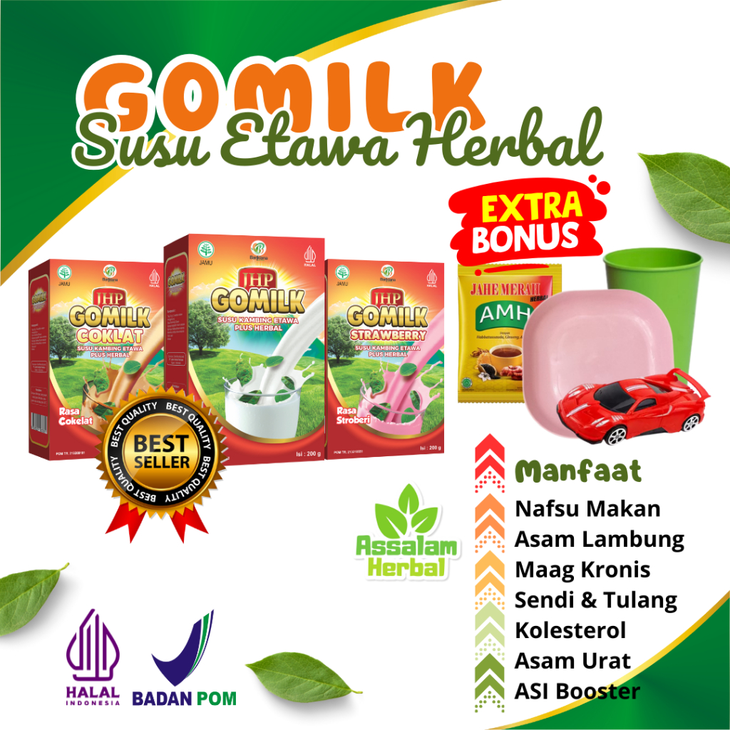 

GOMILK Susu Kambing Etawa Plus Herbal Atasi Nyeri Tulang Sendi Lutut Rematik Asam Urat Kolesterol