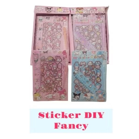 

Sticker DIY Keychain Sticker Hologram Sticker Anti Air Karakter Fancy Lucu