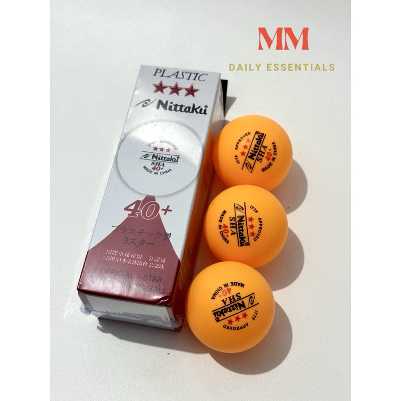 Bola pingpong / Bola tennis meja Nittaku (DOS / 3 PCS)