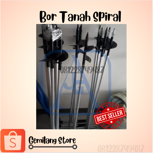 BOR TANAH Manual Spiral Mata Bor 8 cm